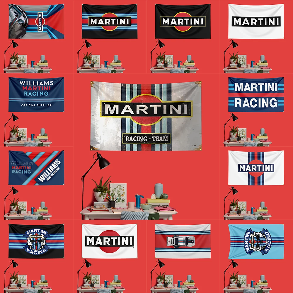 

Mar-tini Williams Racing #1 Car Racing Flag 3x5 FT 90x150cm Polyester Decorative Banner Tapestry For Garage Wall Decor