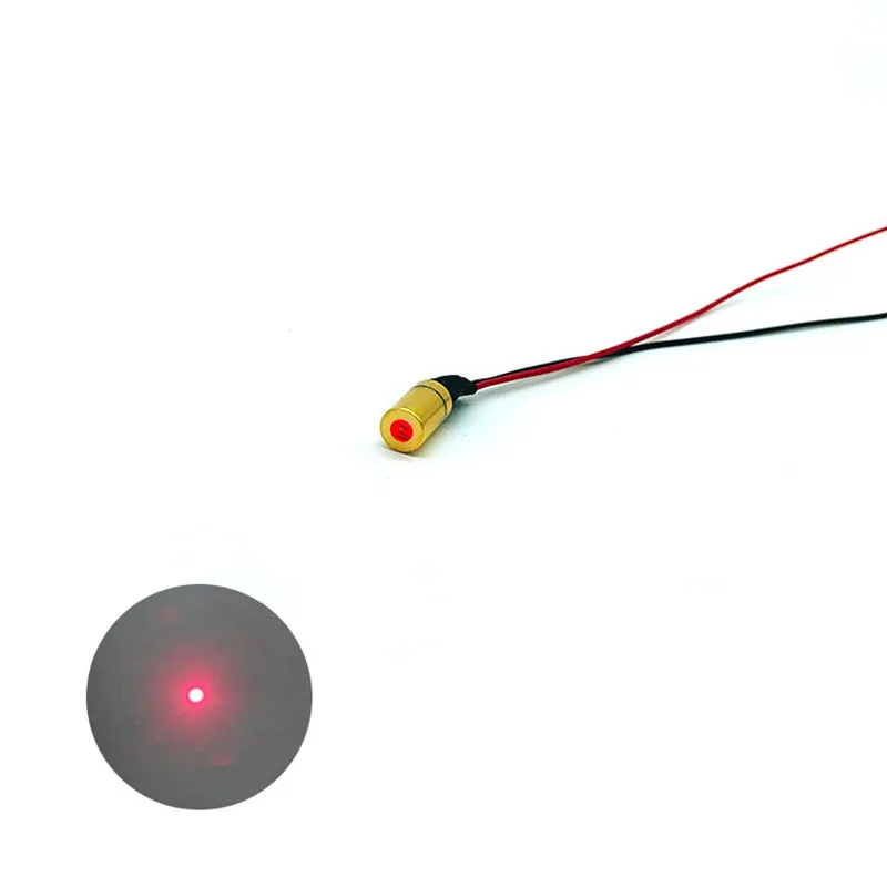 

Red dot laser module 635nm10mw laser module 6mm diameter small-sized laser lamp