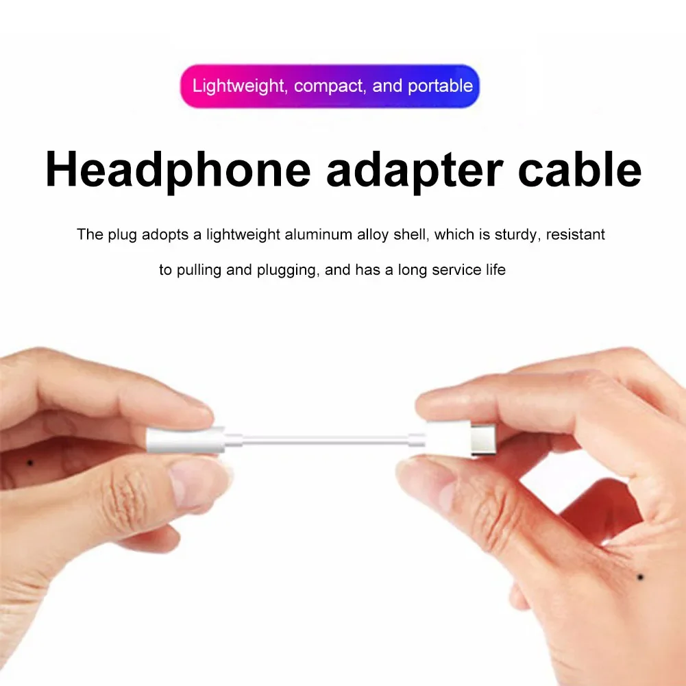 USB C To 3 5 MM Jack Aux Adapter Type-C 3 5 Jack Audio Cable Phone Accessories Cable Adapter USB Type C USB C Adapter Headphone