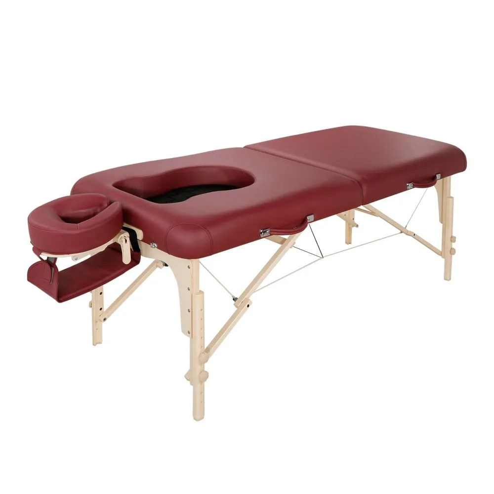 

30'' Portable Massage Table for Female Clients and Obese Individuals, Spa Salon Facial Bed for Pregnant Women- Multi Functional