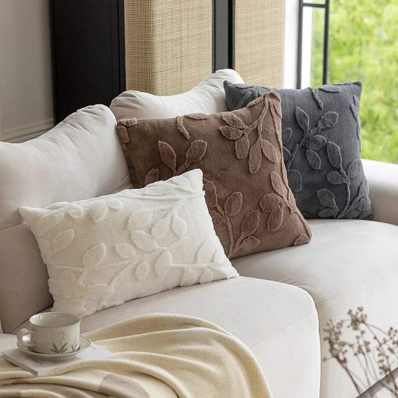 Almohada Simple de Color sólido para el hogar, funda de almohada, decoración del hogar, Cojines para dormitorio, Cojines Decorativos, Almofada Cojines