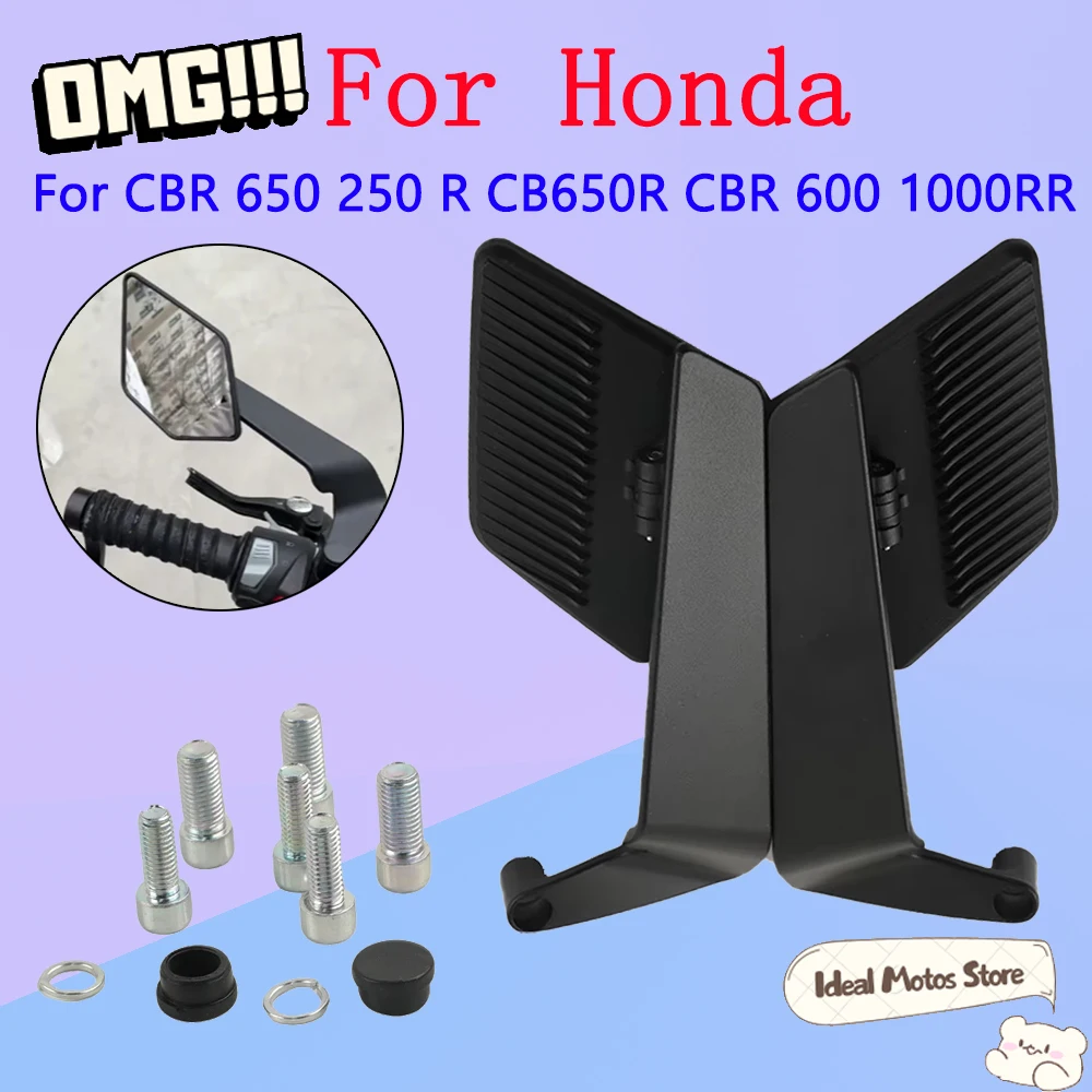 

For Honda CBR650R CB650R CBR1000RR CBR600RR CBR R RR Invisible Wing Mirrors Adjustable Rearview Mirror Universal Fit Accessories