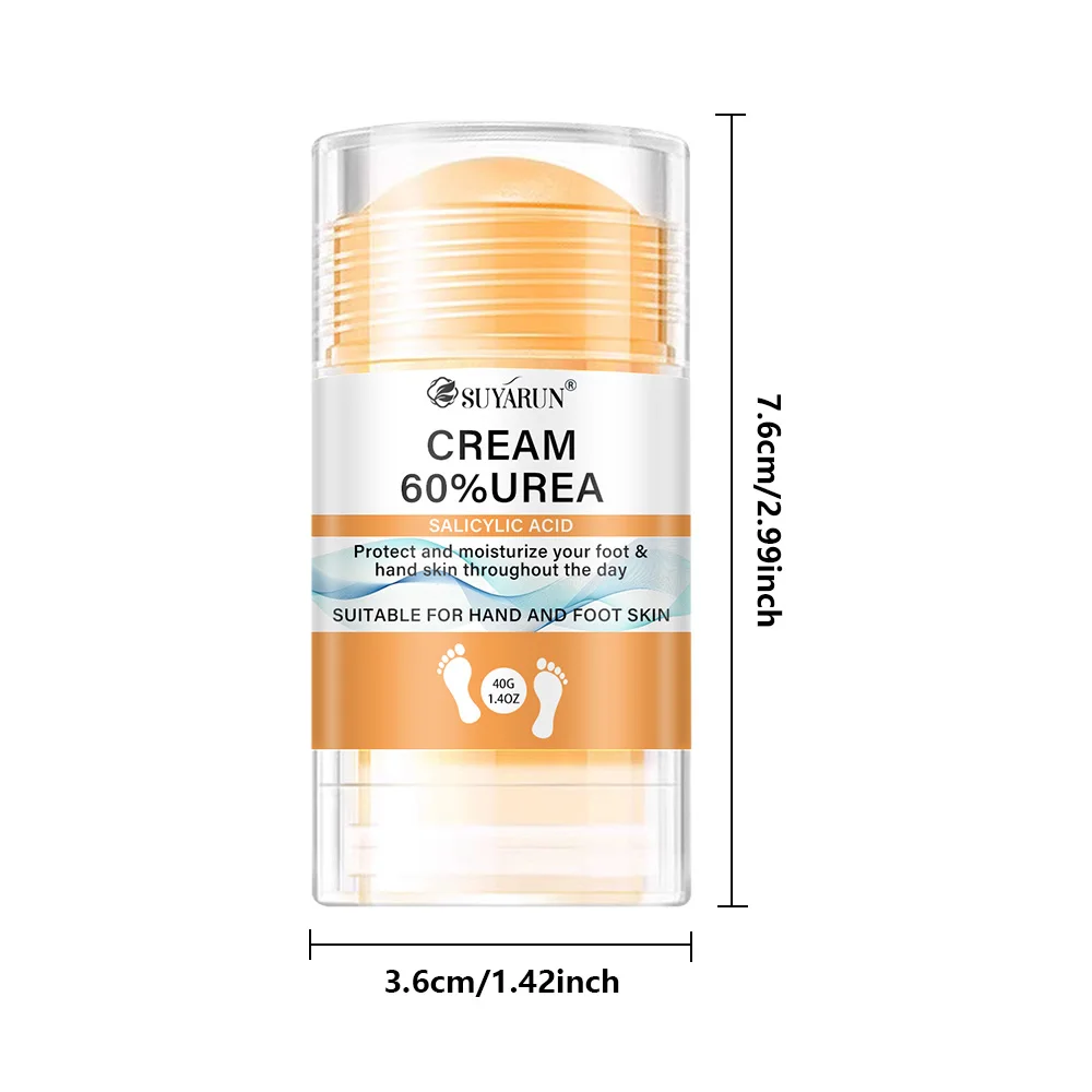 SUYARUN 60% Urea Foot Cream Stick - Moisturizing & Exfoliating, Cracked Heel Repair, Deep Hydration for Dry Feet, Long Protect. view 4