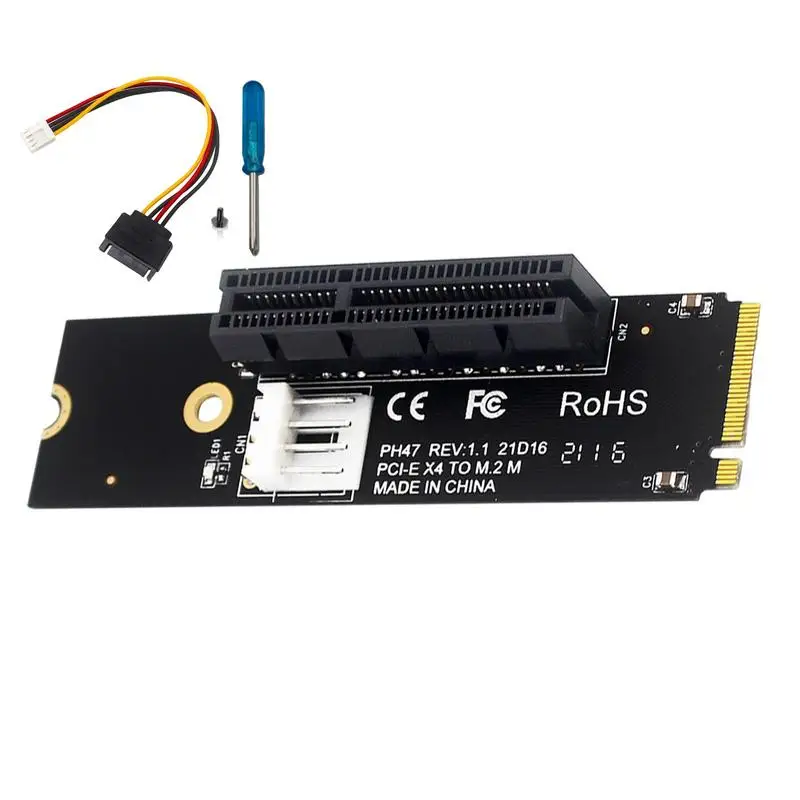 PCIE Expansion Card 4-Layer Circuit Board M.2 To PCIE Converter PCIE M.2 Adapter Card High Compatibility PCIE Extender Host