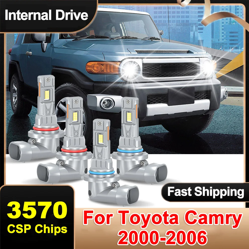 

LED Headlight Bulbs Kit For Toyota Camry 2000-2006 9005 9006 3570 CSP Chips DC12V Extremely Bright Auto Light Bulbs