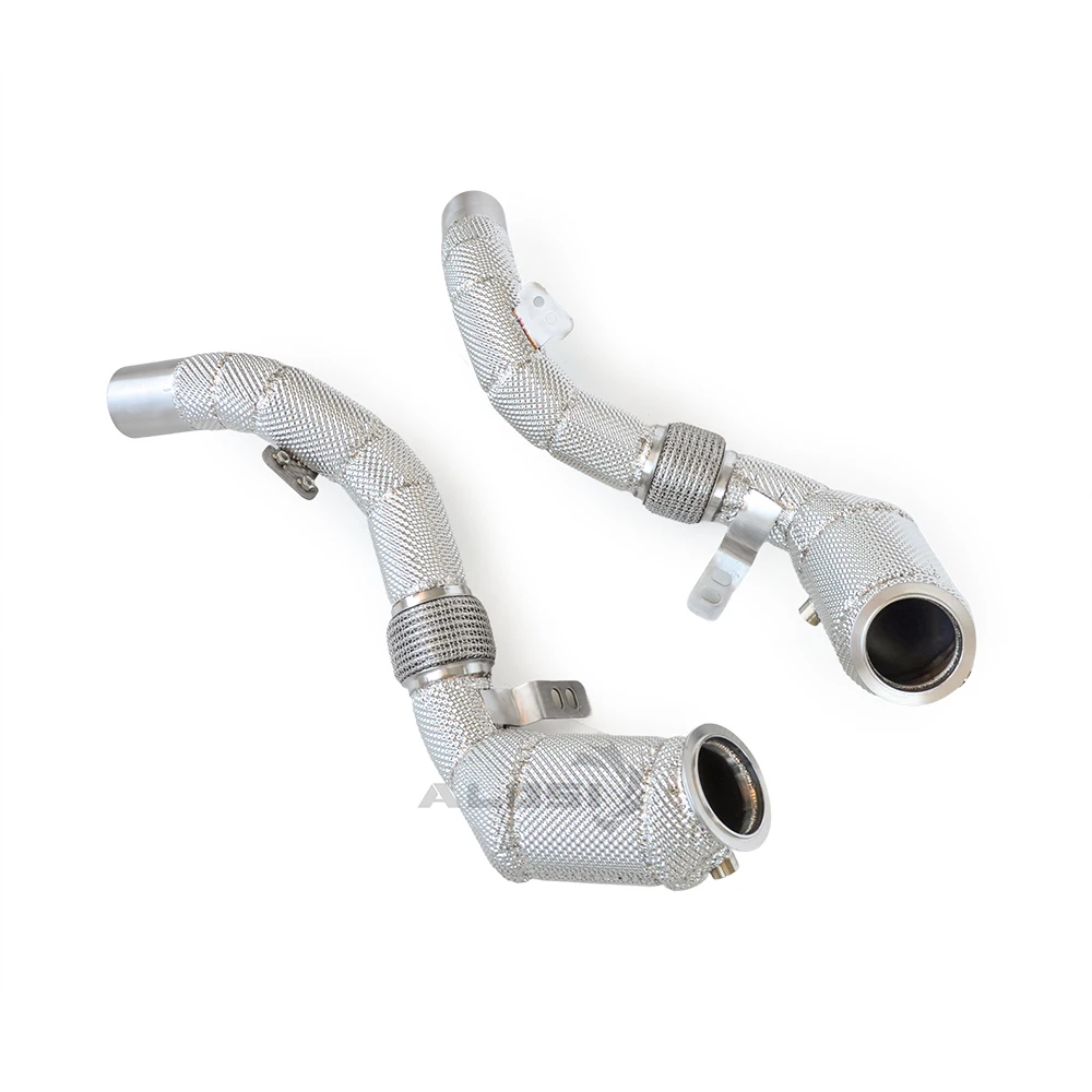 

Автомобильная выхлопная система для BMW M550 M550i G30 N63 4.4T 2017-2020, защита изоляции, автомобильные аксессуары, даунпайки выхлопных труб с высоким расходом