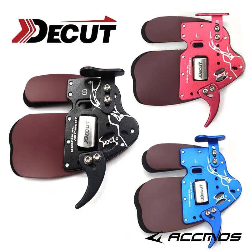 DECUT Archery Finger Tab Guard HOCK 3 Right Hand Protection Pad Glove Tab Outdoor Hunting Shooting Accessories Bow Finger