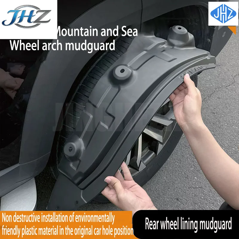 JHZ for Suitable For 25 Jetour Traveler Freelander Shanhai T2/T1 Rear Door Lining Mudguard Accessories
