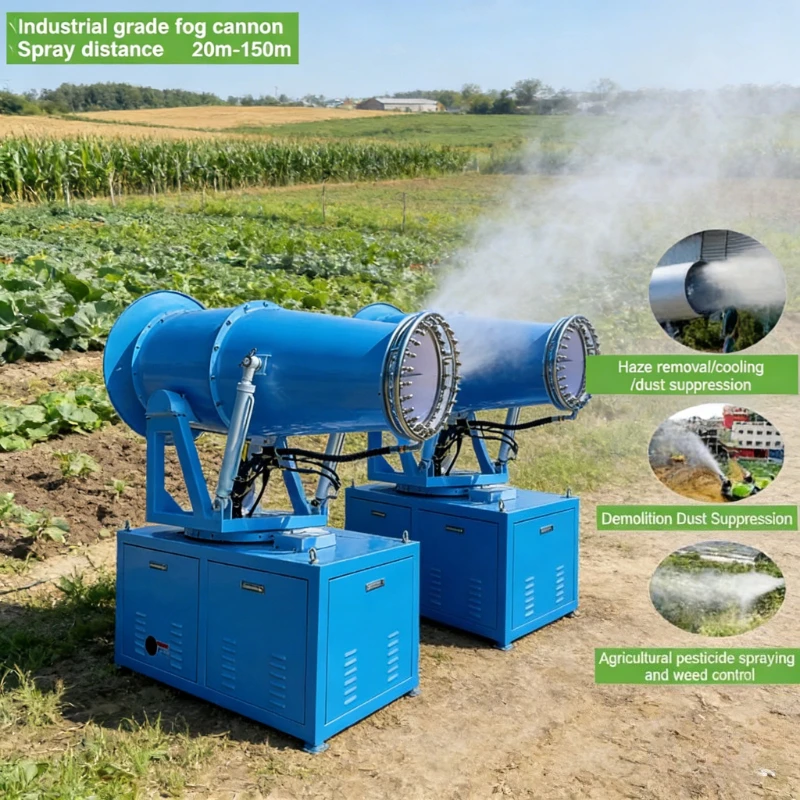 Vehicle-mounted Fog Cannon 360 Degree Rotation 60Meter Water Fog Cannon Machine for Firefighting Dry Fog Dust Suppression System