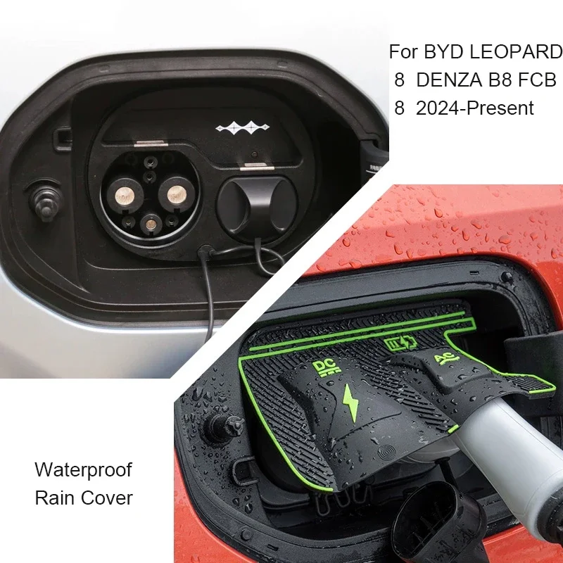 

For BYD LEOPARD 5 8 DENZA B5 B8 FCB5 FCB8 DENZA T3 TITANUM3 New Energy Car Charging Port Waterproof Cover Gun Charge Rain Cover