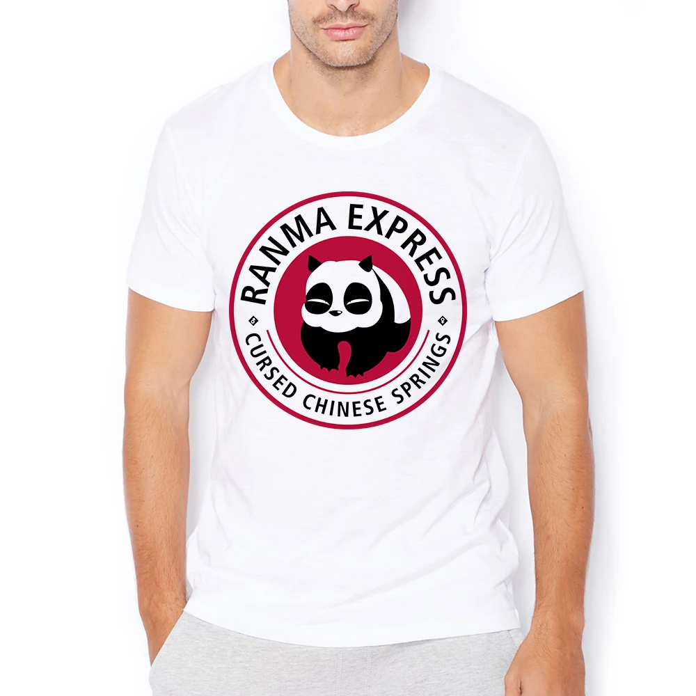 Ranma 1/2 Genma Panda Hibiki Ryoga Funny Anime T Shirt Men Casual Tshirt Homme Unisex Otaku Streetware Tee No-sticker print