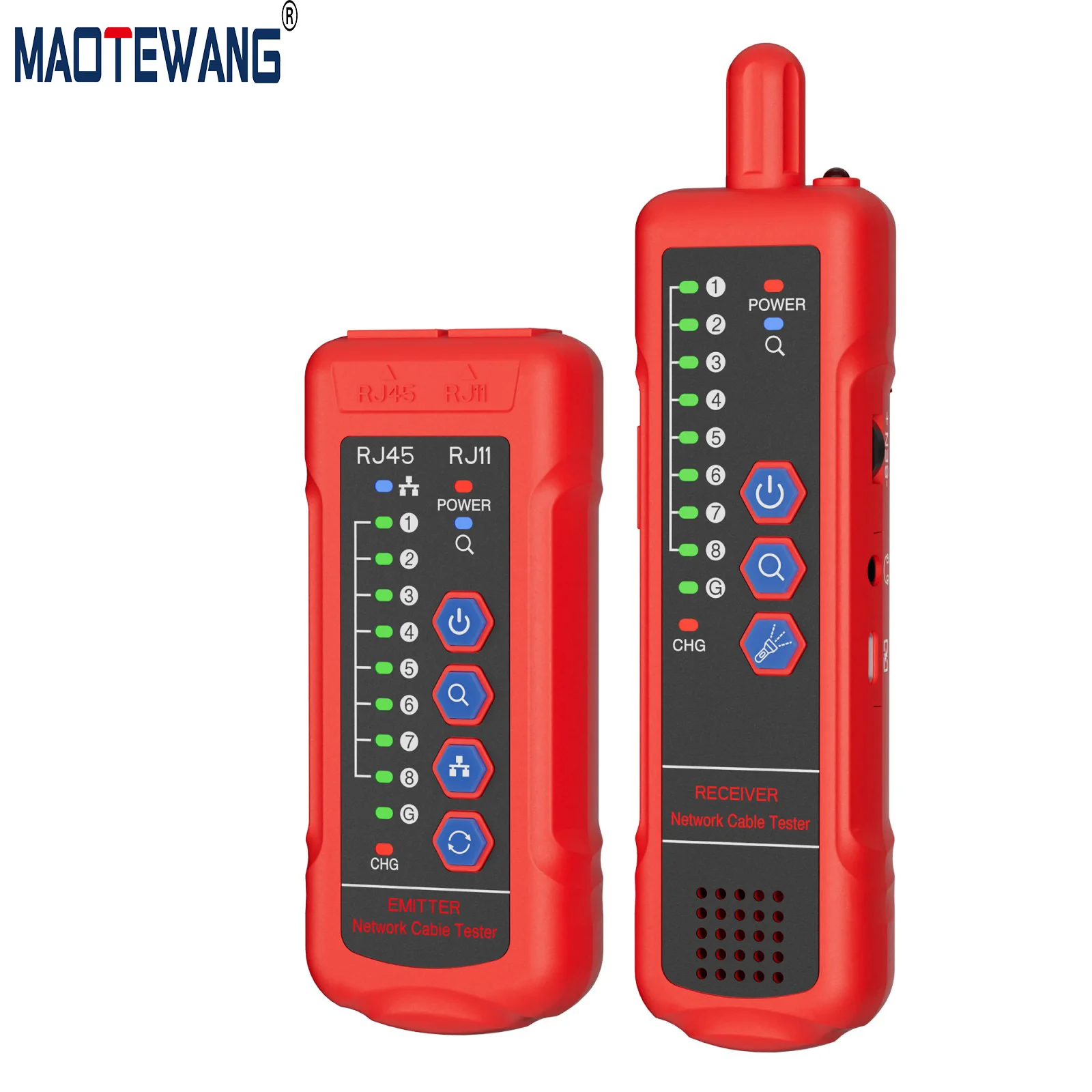 Digital Network Cable Tester High Quality RJ11 RJ45 Telephone Wire Tracker LAN Network Cable Testers Line Finder Cables Tool