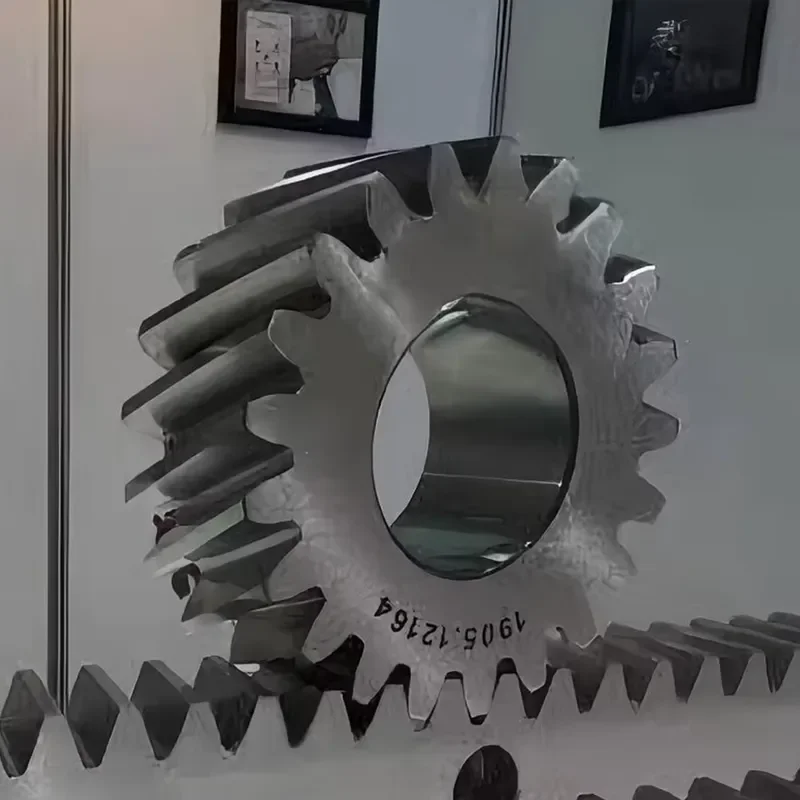 Precision Spiral Bevel Gear Crown Wheel and Pinion Set Steel Material Processed by Hobbing