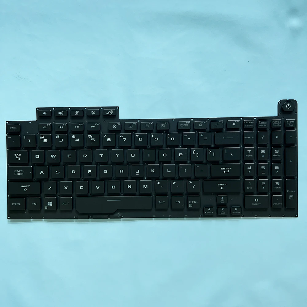 Imagem -05 - Teclado Americano e Russo para Asus Rog Strix G17 G731g G731gv G731gt G731gu G712lu G712lv G712lw G712 Rgb Retroiluminado
