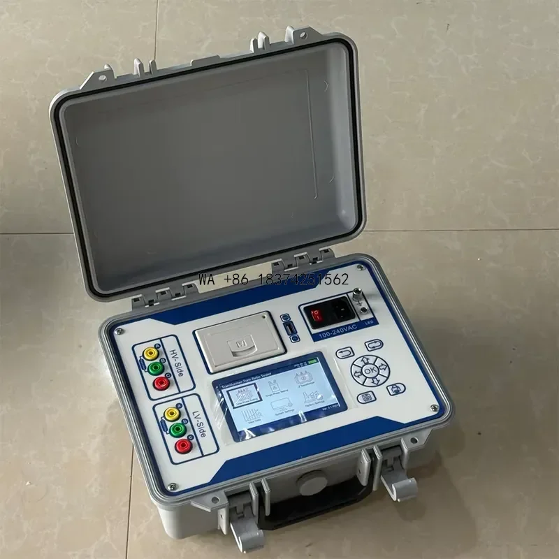 Wmwmnu Portable Transformer Turns Ratio Tester with English Spanish Russian Chinese 4 Languages Easy to Carry and Use
