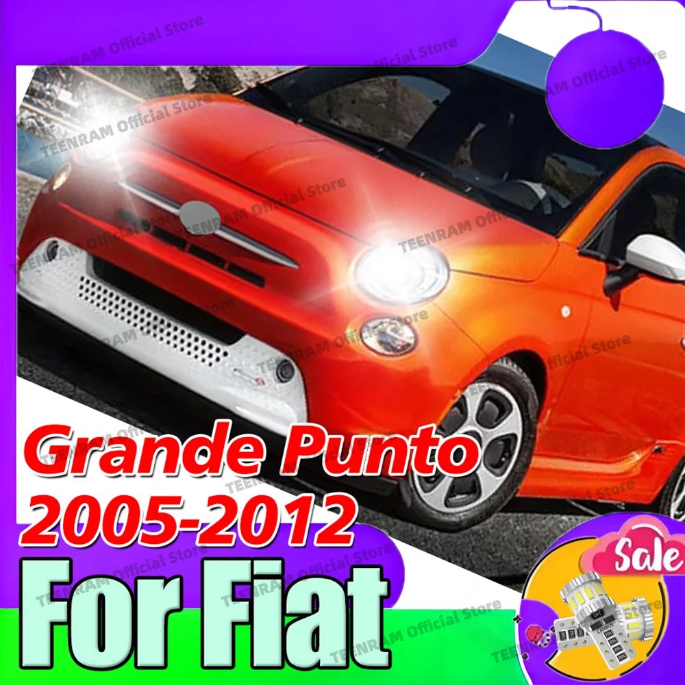 

2Pcs T10 Car Led Bulbs Parking Lamp For Fiat Grande Punto 2005-2008 2009 2010 2011 2012 LED Car Interior License Plate Lights