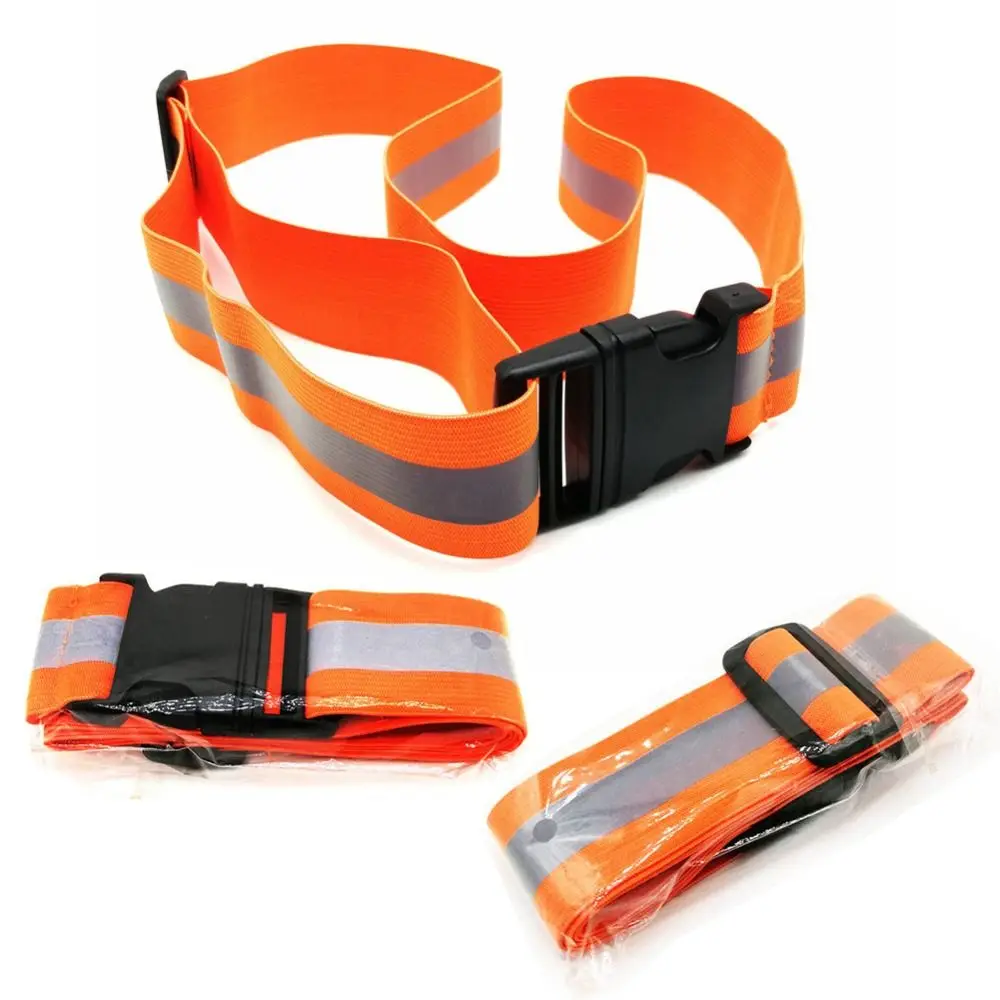 Reflective Belt Adjustable Waist Strap High Visibility Safety Reflective Gear Belt Reflective for Cycling Dog Walking Running