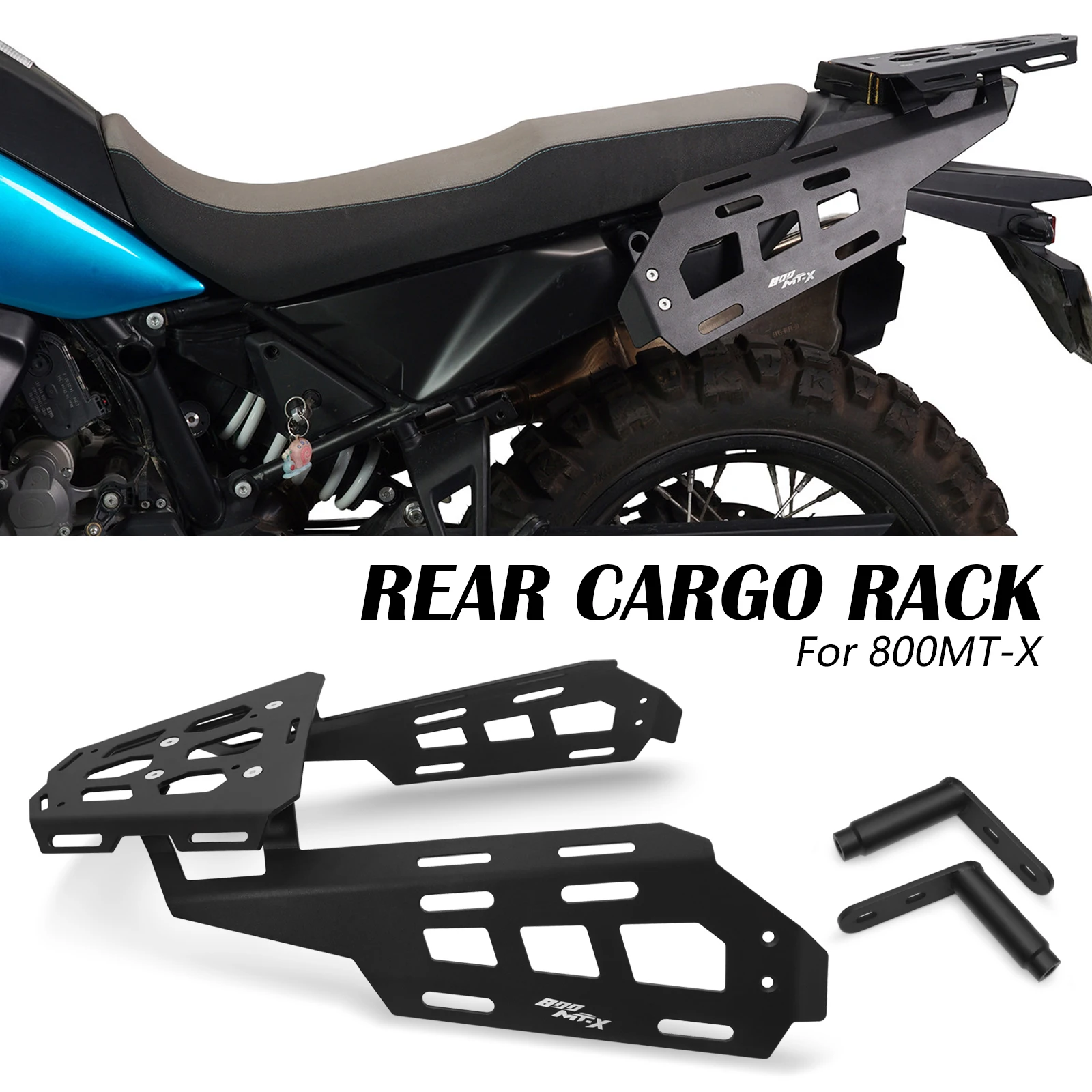 Motorcycle Rear Rack Luggage Rack Carrier Rear Tail Storage Rack Cargo Luggage Rack For 800MTX 2026 800 MTX 2025 CF 800MT-X 2024