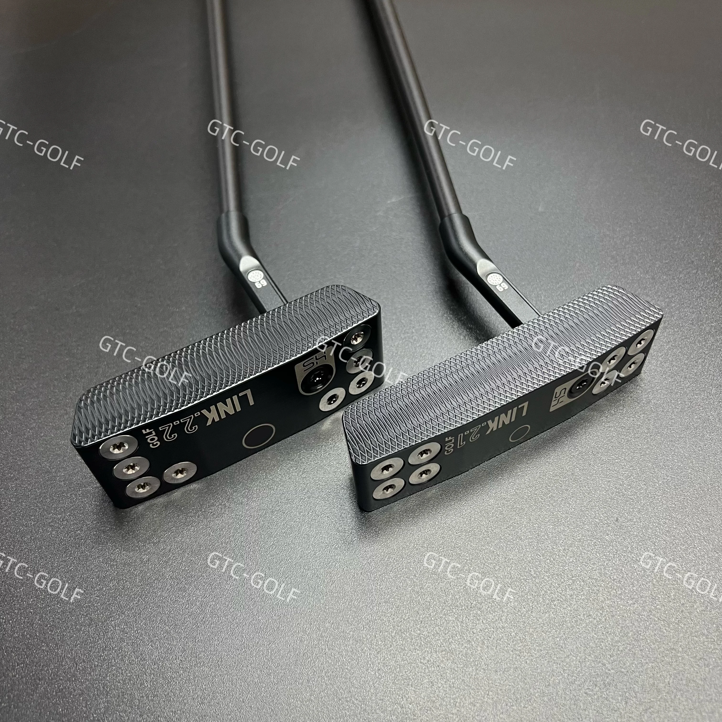 New Black Golf Clubs Hs Link.2.1/Link.2.2 Golf Putter Equipped