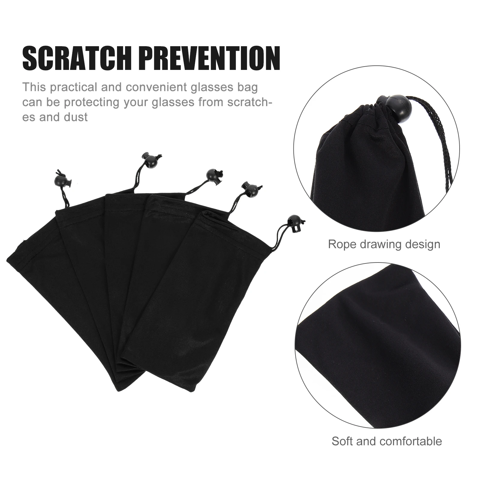 

12pcs Sunglasses Cloth Bag Eyeglass Superfine Fiber Sleeve Durable Dustproof Storage Pouch Glasses Accessory MultiFunction