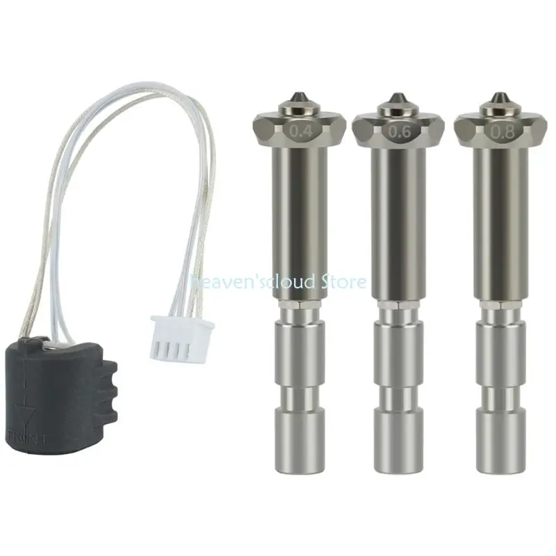 

Y88B Steel Nozzle Hotend Replacement Fast Speed Printing for 3 Printers