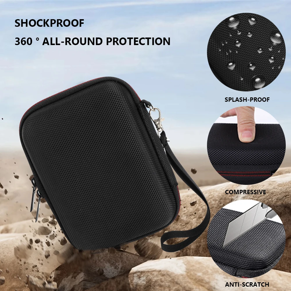 Hard Carrying Case Shockproof Anti-Scratch Anti-Drop with Mesh Bag&Hand Strap for Anbernic RG35XX/​RG353V/RG353VS Game Console image 3