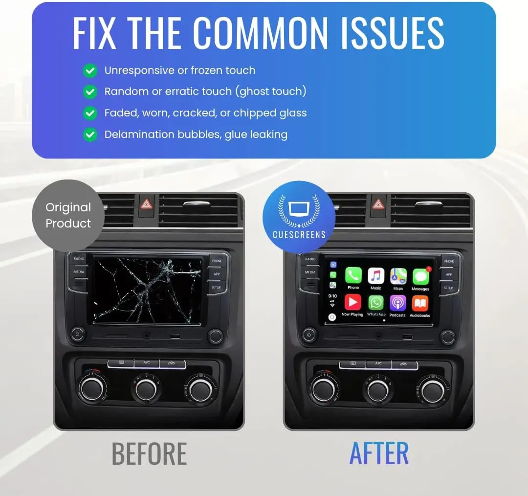 Ekran dotykowy 8' MyLink IntelliLink, OEM DJ080PA-01A, szkło antyrefleksyjne do ciężarówek/SUV-ów Chevy i GMC, łatwy montaż