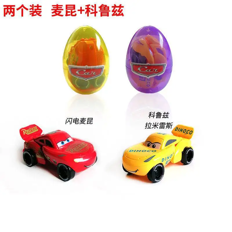 Auto Disney che trasformano il giocattolo dell\'auto lightning mcqueen die car racing story egg trasformare l\'auto giocattolo per bambini regalo di