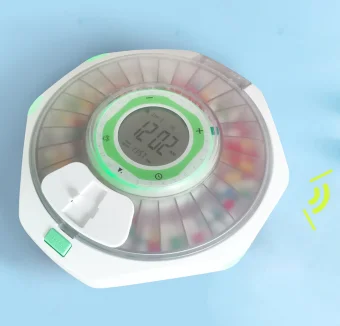 Home storage Automatic electronic medicine box with timer Independent smart medicine box with reminder function Compact storage