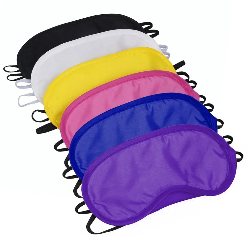 30pcs Black Eye Mask Cover with Elastic Comfortable and Lightweight Eye Mask for Women and Men To Sleep on The Road