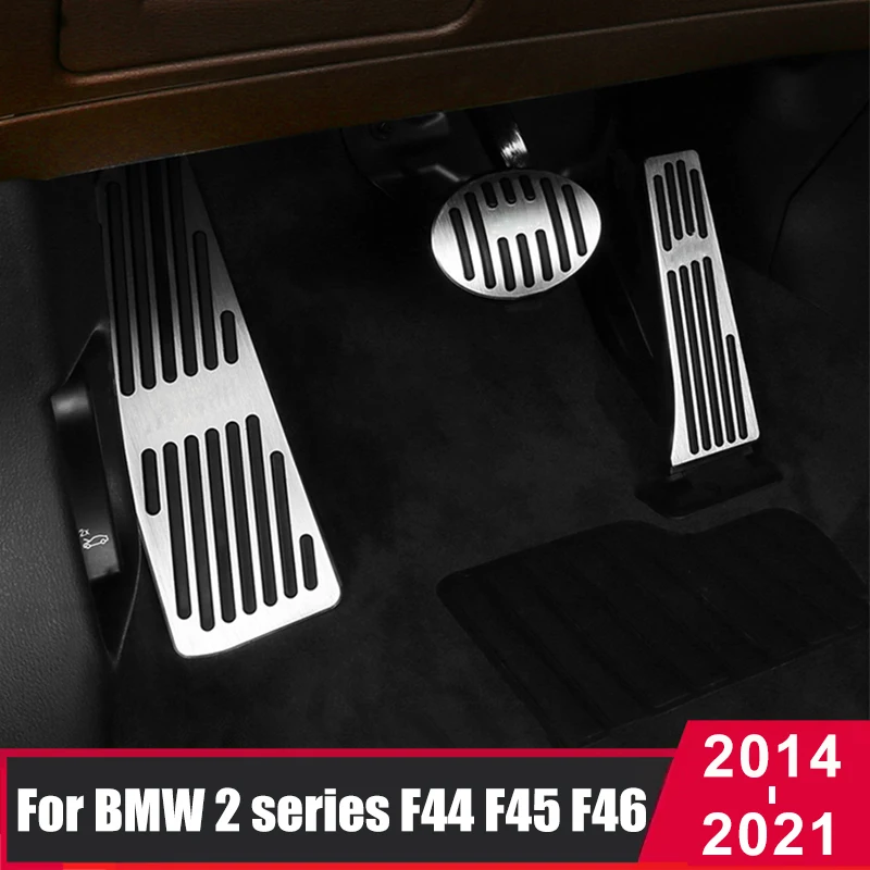 

Автомобильные педали колодки для BMW 2 серии F44 F45 F46 2014-2019 2020 2021 акселератора топлива тормоза подножка педали крышки аксессуары