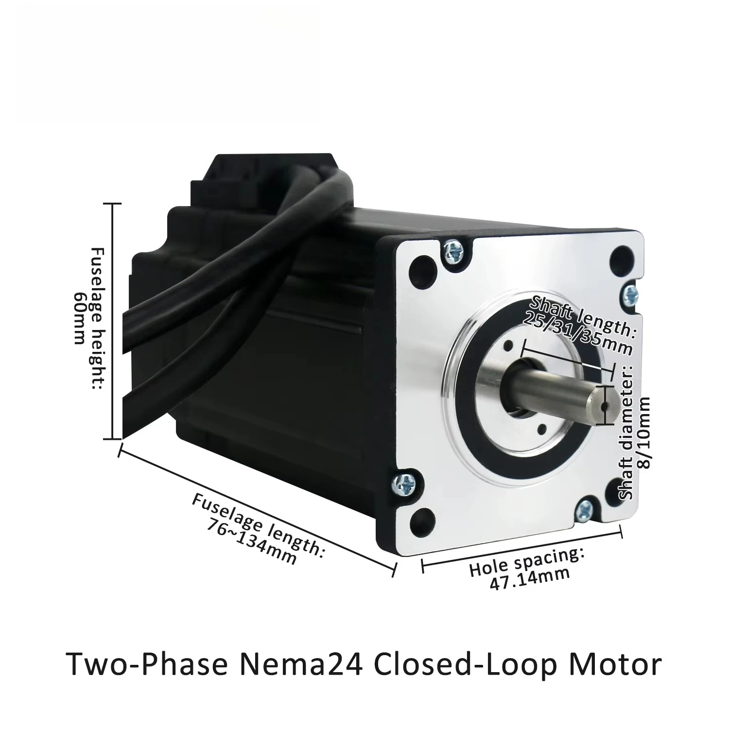DC24V~50V 4/4.5/5/5.8A 2/2.3/2.8/4.5/4.8/5.5N.m 1000PPR 4-Axis 2Phase Nema24 DC Closed Loop Stepper Motor Drivers Controller Kit
