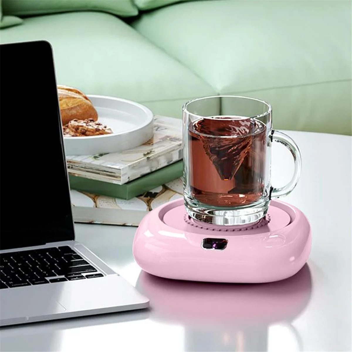 A71P USB القهوة القدح اثارة الصحن التحريك التلقائي والبرد السريع للمنزل والمكتب المحمولة التلقائي اثارة الوسادة أ #6