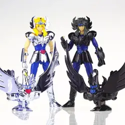 SG JModel Mini Saint Cloth Myth DDP EX Gold Saint Hyoga Cygnus With Object Bronze Saint Metal Armor Action Figure Toy D.D.P Size