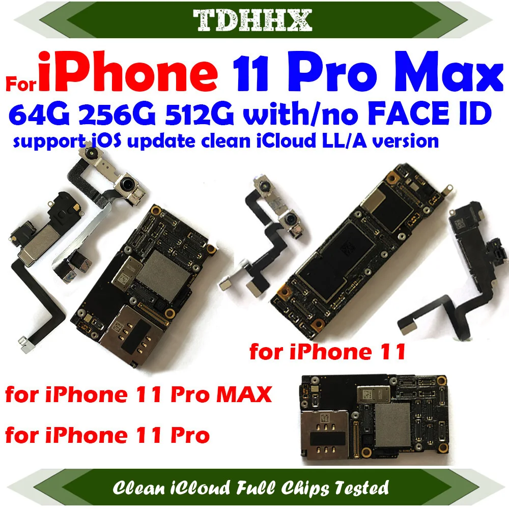 iPhone マザーボード　動作品 マザーボード,Face IDサポート付きマザーボード,iCloudクリーン,メイン