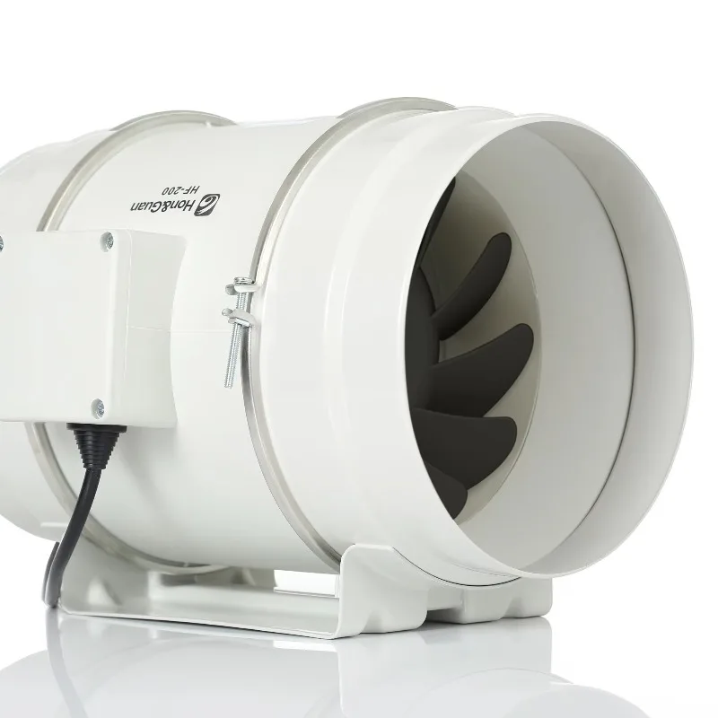

High Speed 736 CFM Customization 8 Inch Duct Inline Ec Electric air Extractor Exhaust Fan for Industry & Restaurant Ventilation