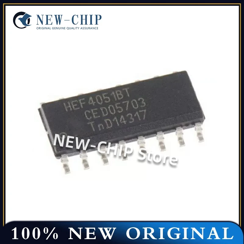 5PCS-100PCS/LOT   HEF4051BT  HEF4051  SOP16 8-channel analog multiplexer resolver chip  New Original