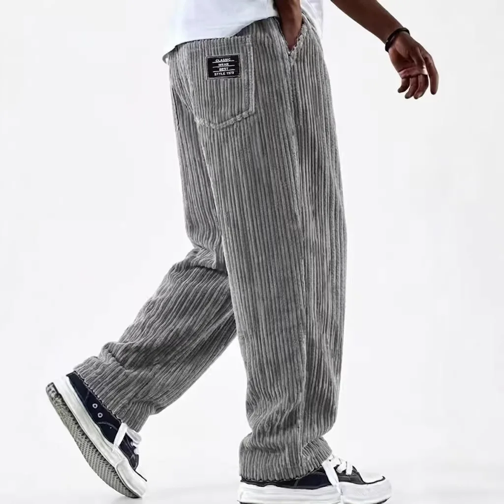Retro-Vertical-Striped-Corduroy-Pants-For-Men-Straight-Fit-Casual-Trousers-Fashion-Pocket-Design-Male-Streetwear-Daily-Wear
