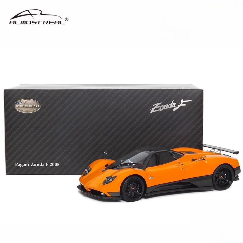 1:18 Pagani Zonda F 2005 alloy full open alloy press shaft miniature simulation car model, adult ornaments, boys toys,