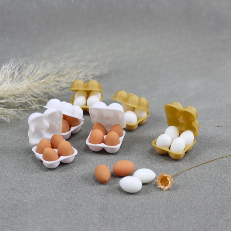 Dolls Accessories Doll Photography Props Miniature 1:12 Scale Model Life Scene Egg Preservation Box Egg Tray Exquisite Present