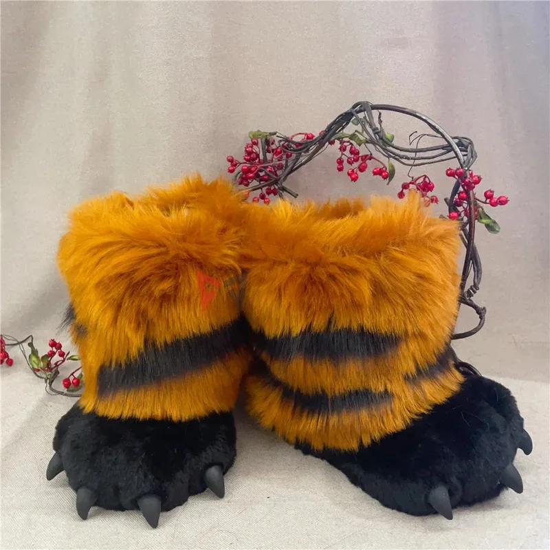 جديد يدوية العمل Luwu آذان النمر Hairhoop أغطية الرأس قفازات الذيل الأحذية Fursuit لاختيار زي الملحقات حسب الطلب