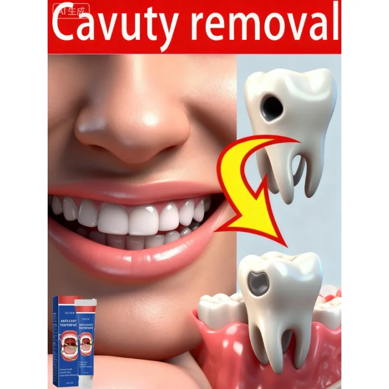 Repair gums, relieve gum recession, whiten teeth, remove yellow plaque and cavities toothpaste