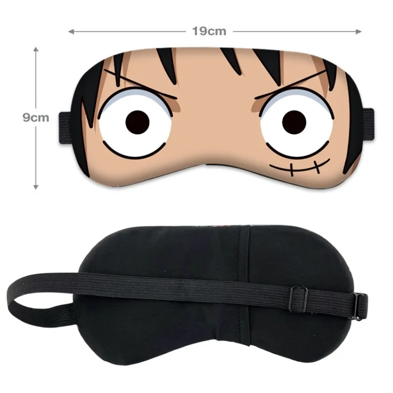 ONE PIECE Luffy Zoro Chopper Sleeping Mask Blindfold Soft Eye Masks Creative Eye Cover Male Mask Eyepatch Nap Health Eye Cover