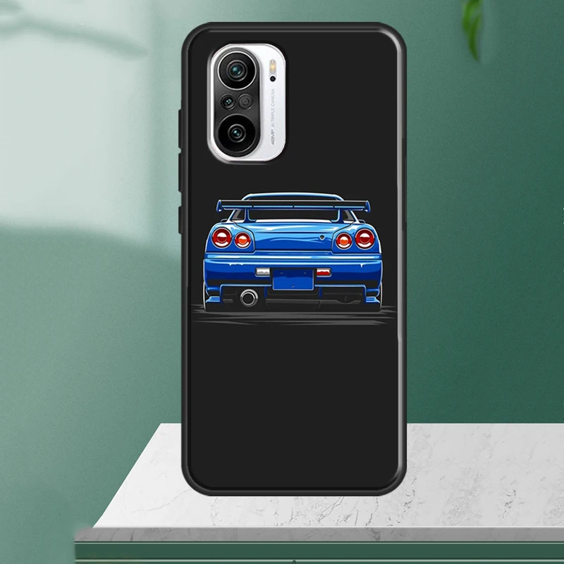 黄色 Jdm 車ケースシャオ mi 14 13 ウルトラ 11T 12T 13T 14T プロ POCO X7 プロ X3 X5 F3 F5 F6 M6 X6 プロカバー