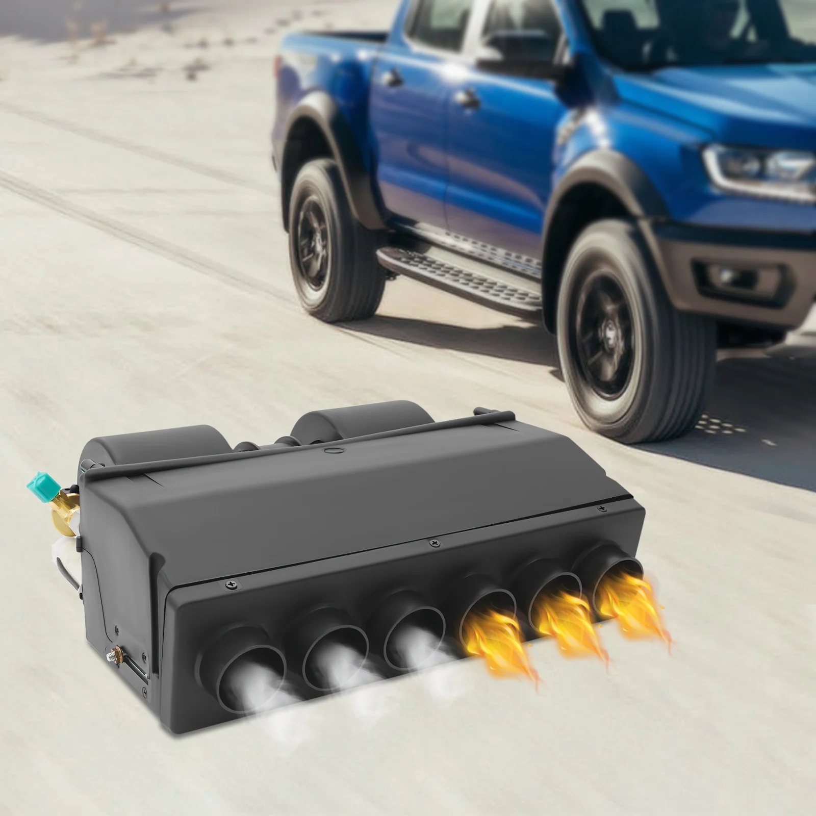 12 فولت تكييف الهواء المبخر التدفئة والتبريد الاستخدام المزدوج شاحنة تكييف الهواء المبخر للسيارات والشاحنات والشاحنات #1