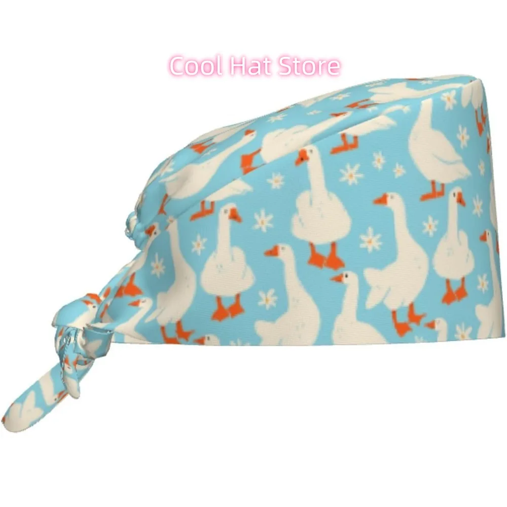 1pc Adjustable Scrub Cap with Sweatband - Lightweight 100% Polyester, Breathable Unisex Cap with Elastic Band & Adjustable Tie B