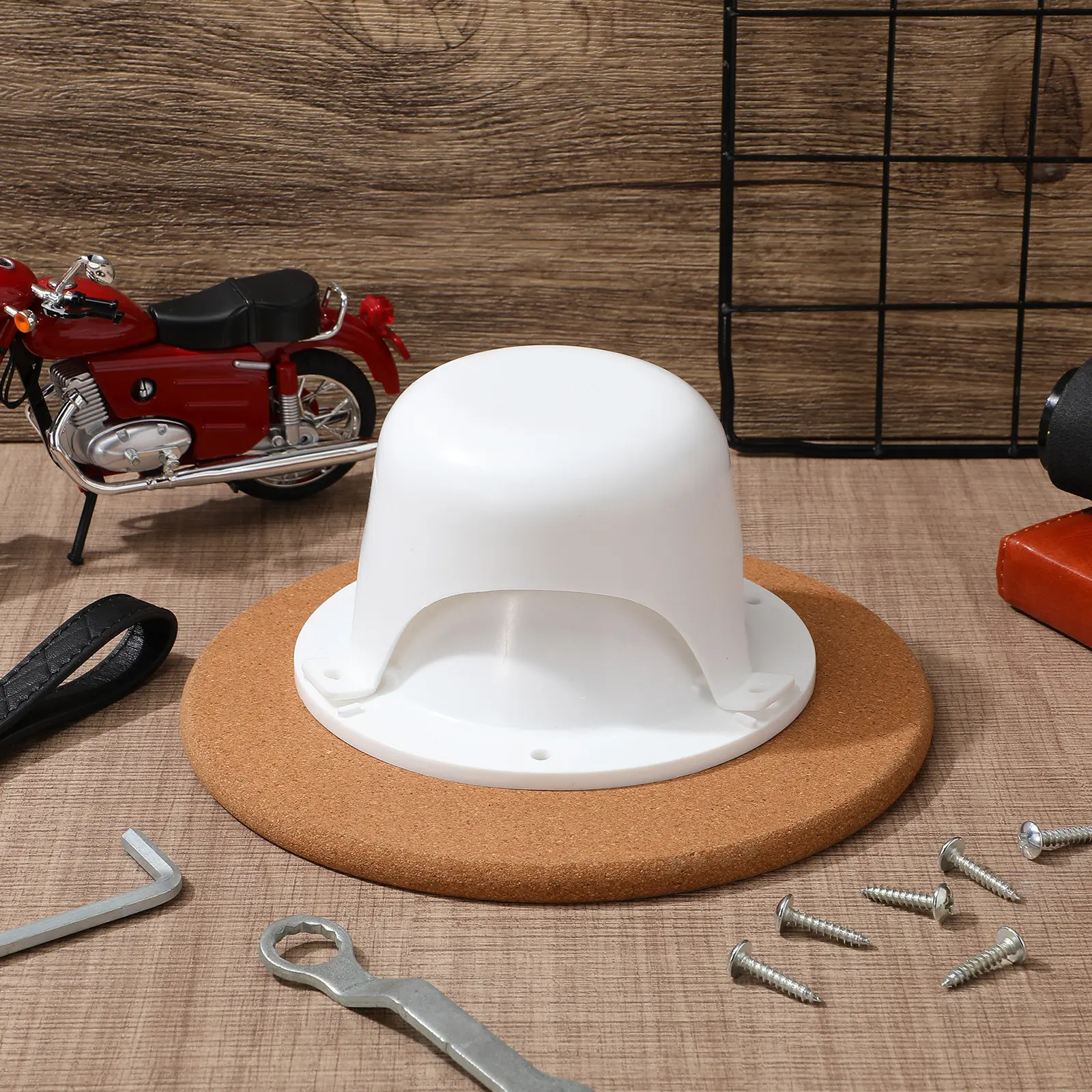 

White Rv Roof Vent Cover Plastic 2 Inch Plumbing Vent Cap Replacement Screws Trailer Camper Rv Plumbing Parts Camper Sewer Cap