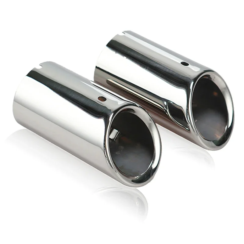Car Stainless Steel Chrome Exhaust Headers Tip Pipe Tail Rear Muffler Pipe for Audi A4 B8 A4L Q5 2007-2014 Car Accessories view 6