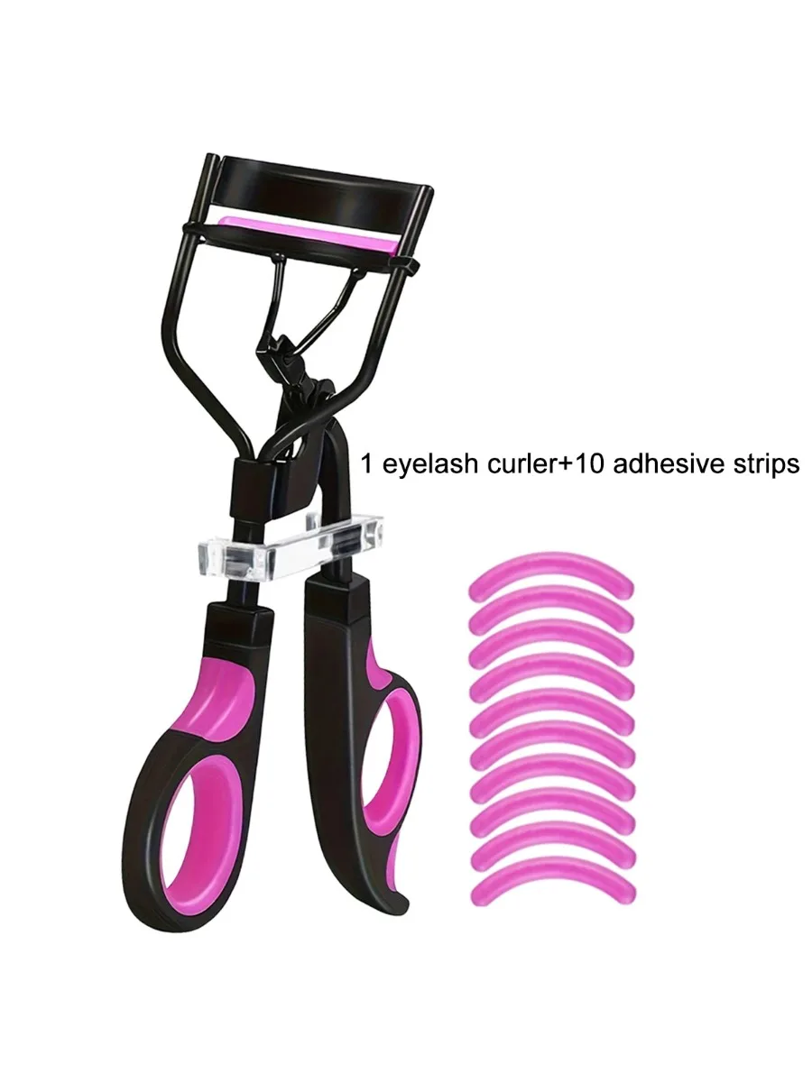 อุปกรณ์ดัดขนตาแบบมืออาชีพ ที่ดัดขนตาพร้อมแผ่นเปลี่ยน ขนตาปลอม เครื่องสำอาง อุปกรณ์แต่งหน้าสำหรับผู้หญิง ขนตา