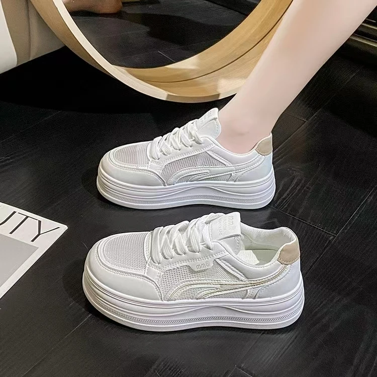 Summer Solid Closed Toe Flats Ladies Breathable Flat Sneakers Simple All Match Outdoor Commute Casual Footwear